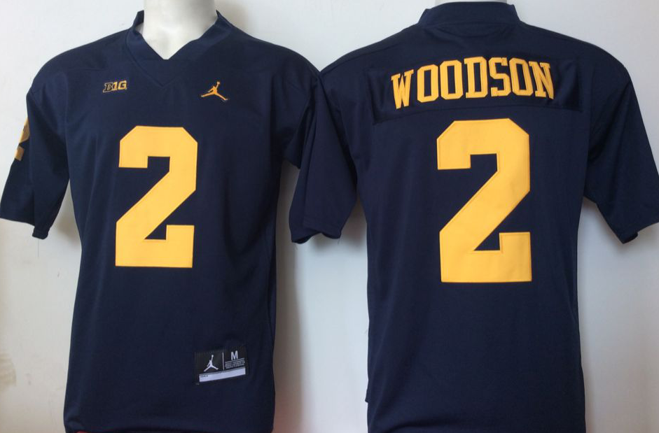 NCAA Men Jordan Michigan Wolverines Blue 2->ncaa teams->NCAA Jersey